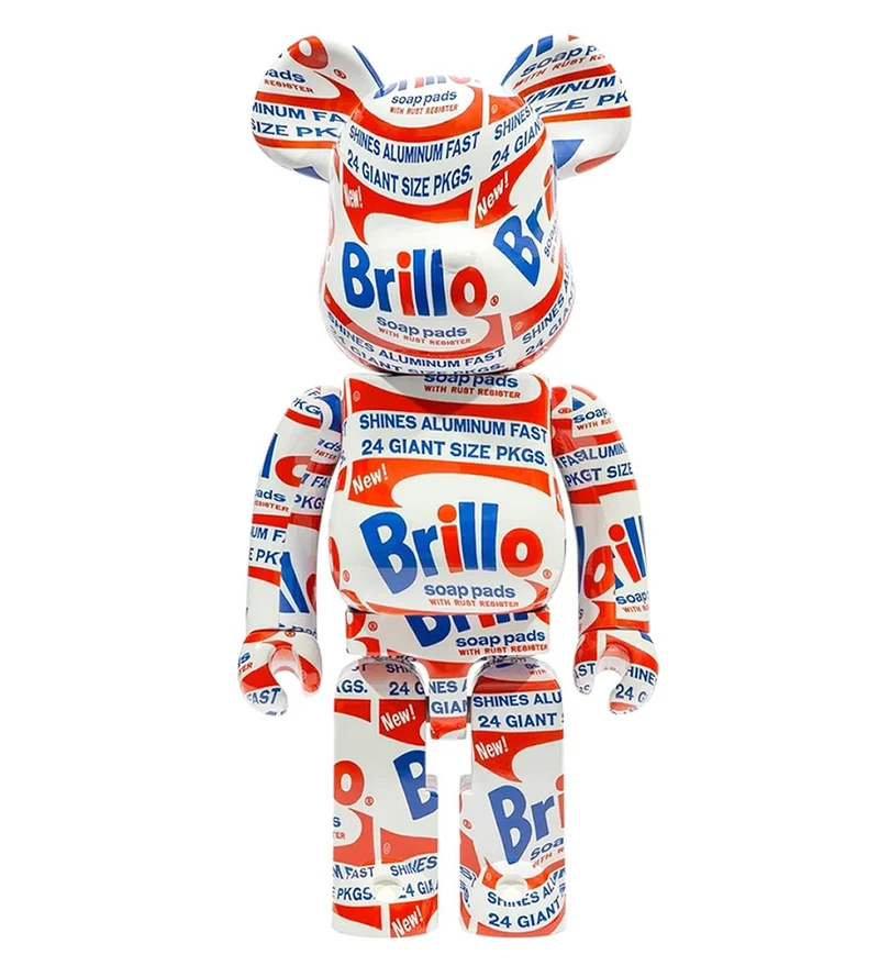 1000% Bearbrick Andy Warhol Brillo