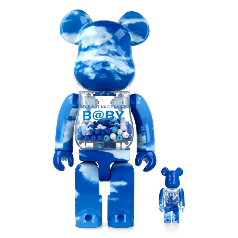 400% + 100% Bearbrick My First Baby (Blue Sky)