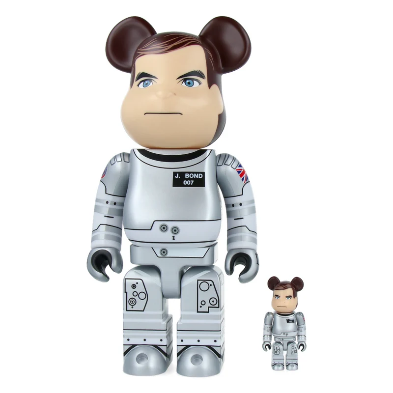 400% + 100% Bearbrick 007 Moonraker (James Bond)