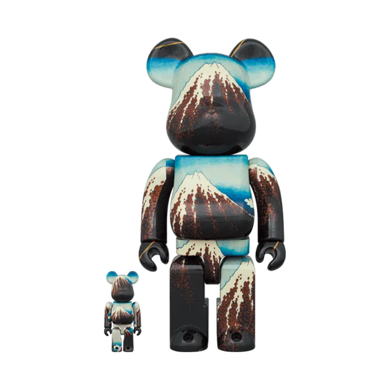 400% + 100% Bearbrick Hokusai Katsushika - Thirty-six Views of Mount Fuji (Sanka Hakuu)