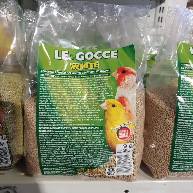 Le Gocce White 450 grammes (substitut de graines) - All Pet