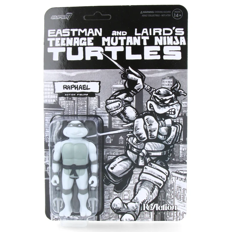 Raphael (Comic Greyscale) - Tortues Ninja - ReAction Figures Wave 9