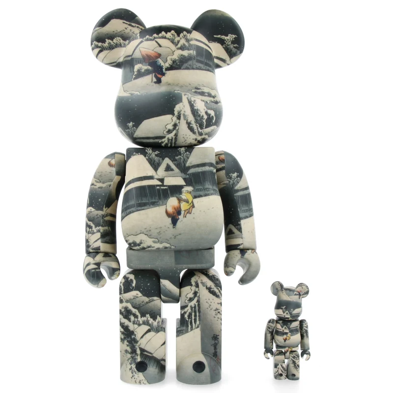 400% + 100% Bearbrick Utagawa Hiroshige - The 53 Stations of the Tokaido-Kambara