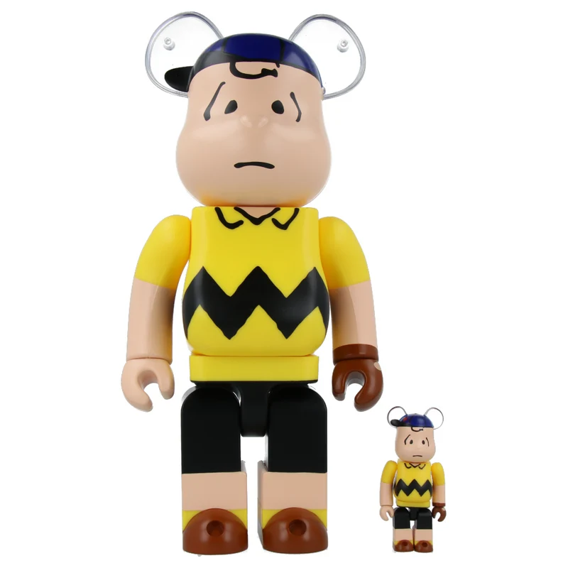 400% + 100% MLB x Peanuts Bearbrick Charlie Brown (New York Mets)