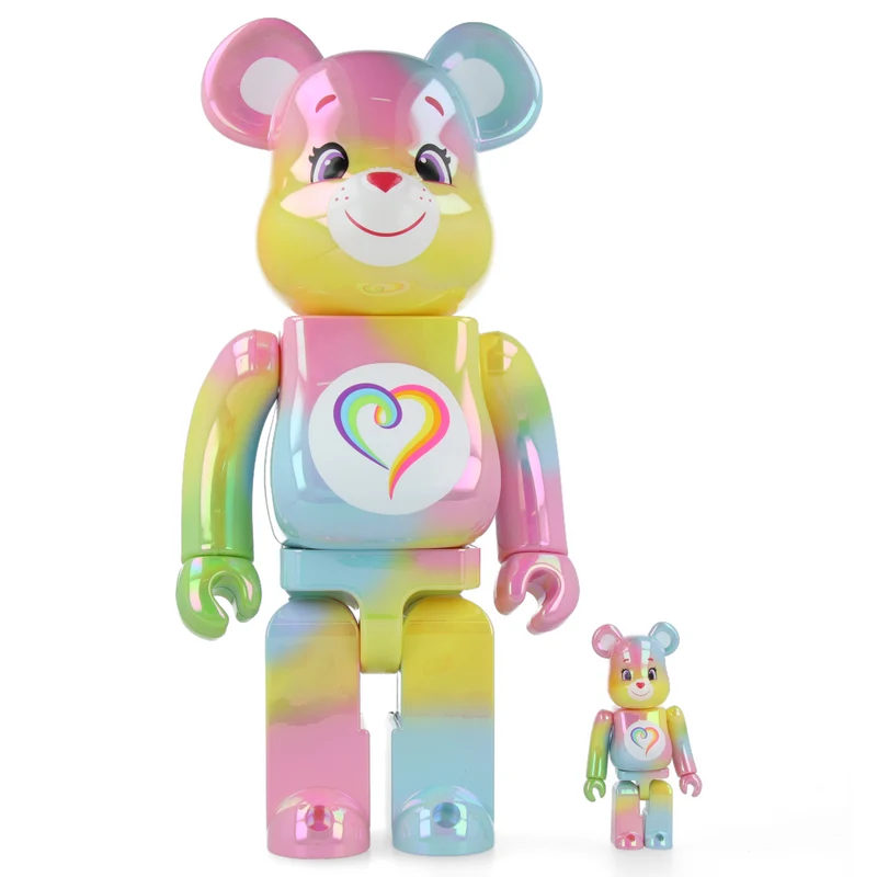 400% + 100% Bearbrick Togetherness Bear (Les Bisounours)