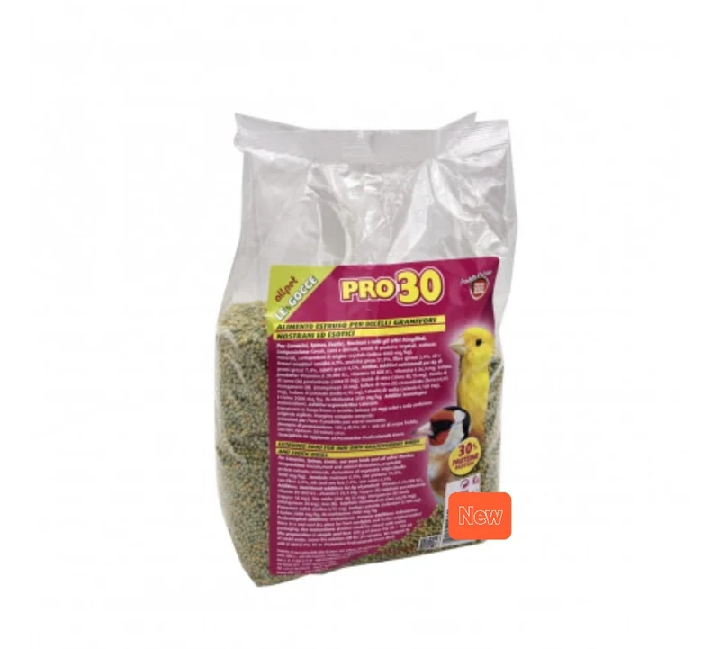 Le Gocce Pro30 900 grammes (substitut de graines germées, couleur vert-jaune) 30 % de protéines - AllPet