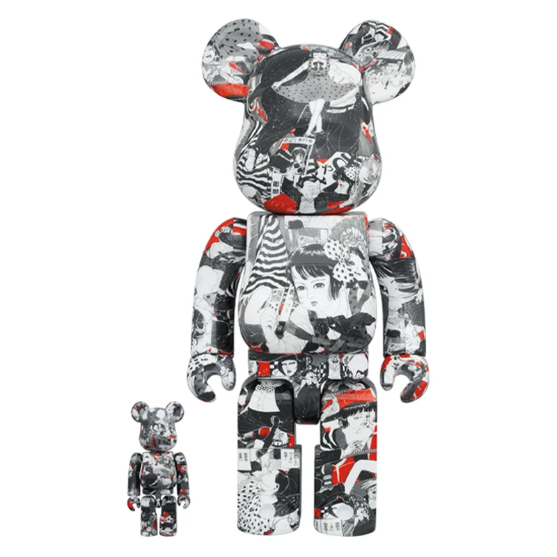 400% + 100% Bearbrick Meewee x Suehiro Maruo Shoyo Tsubaki