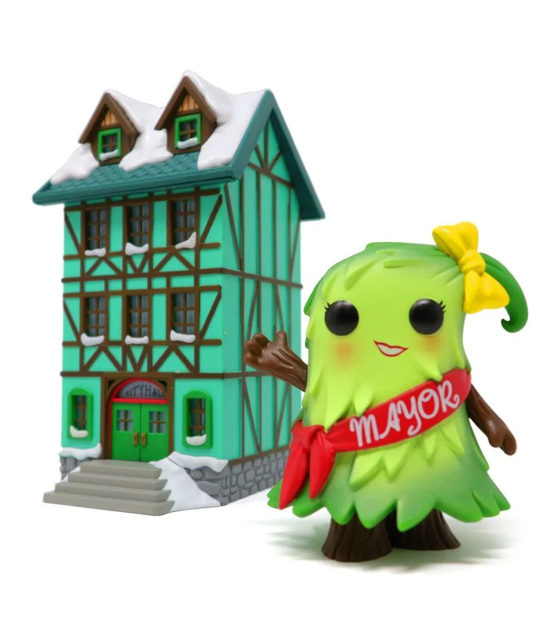 Funko Pop Town Holiday Town Hall avec le maire Patty Noble (Peanuts)