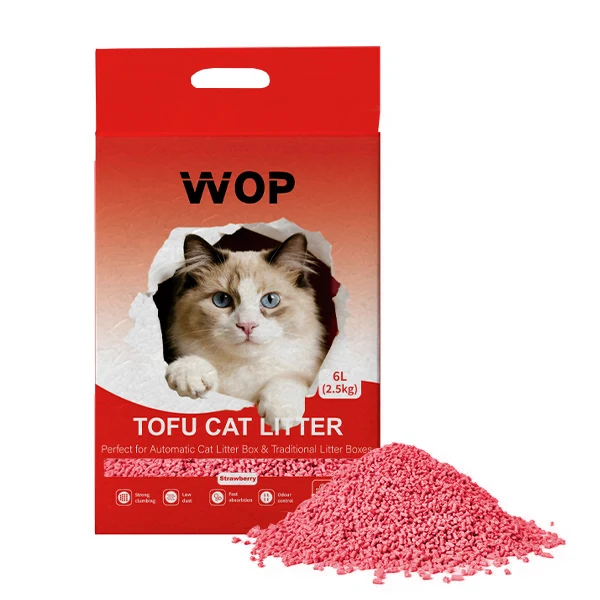 Litière pour chat TOFU Fraise