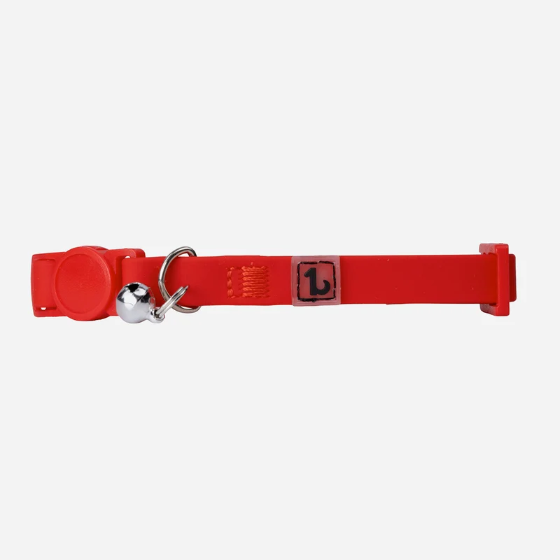 Silicone cat collar with breakaway buckle
