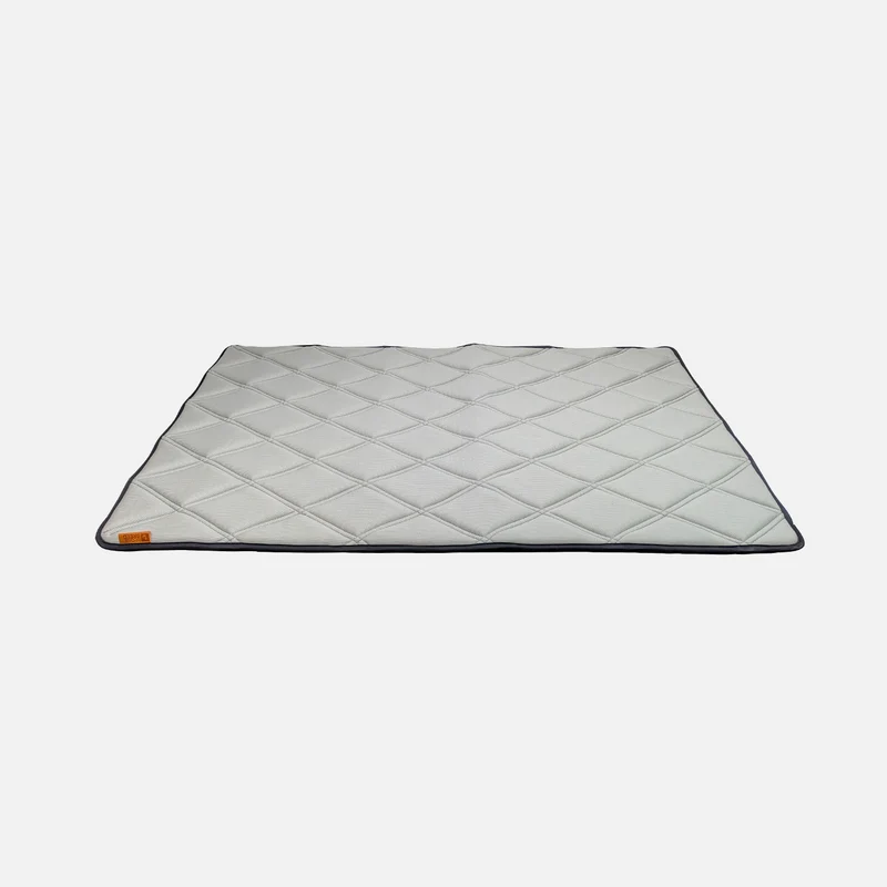 Refreshing crate mat for dog with memory foam