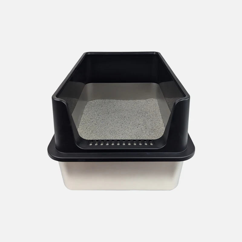 Large stainless steel litter box