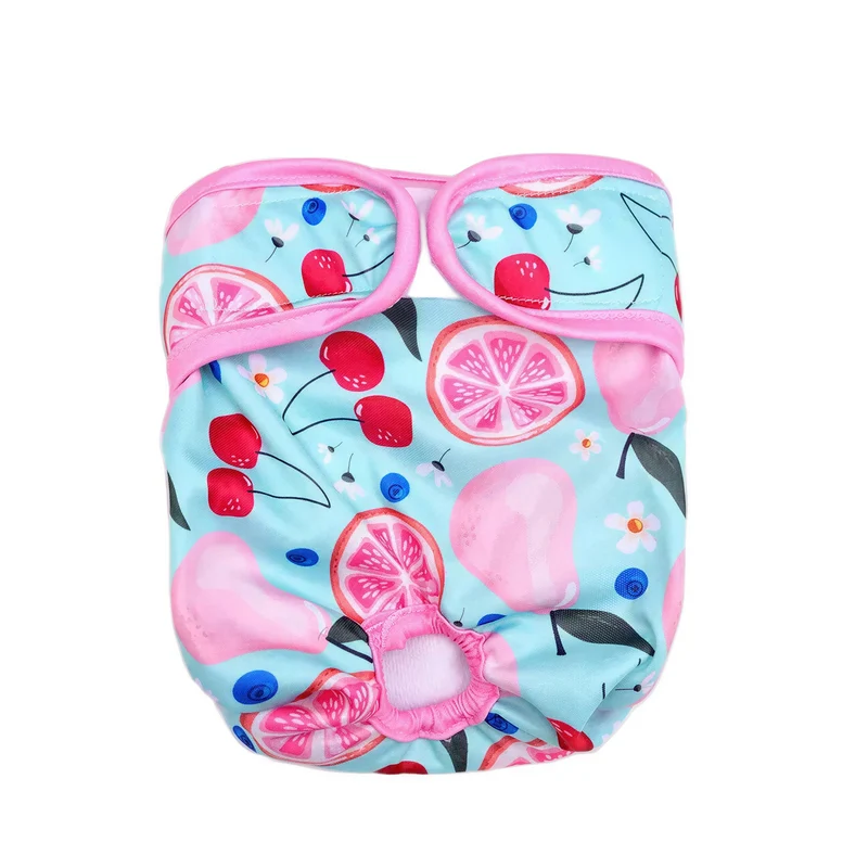 Couche pour Chat Style Short Imperméable avec des Fruits