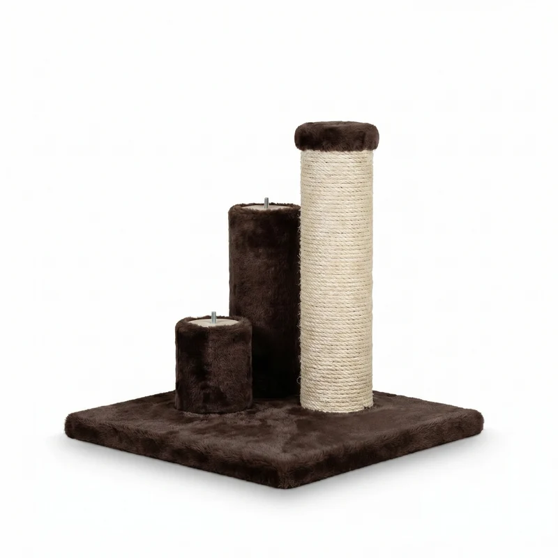 Noba Evolution - 4 in 1 Scratching post - Brown Faux Fur