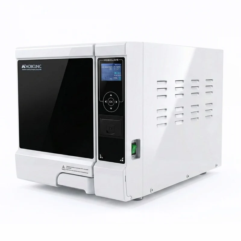 Autoclave de classe B 8L | Désinfection à 99% | Écran LCD | Imprimante et USB | Cycles programmables | Mobiclave | Mobiclinic