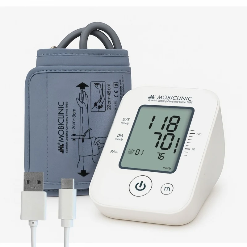 Tensiomètre numérique au bras | Brassard (22-45 cm) | Automatique | Écran LCD | 90 mémoires | Tensimax | Yuwell