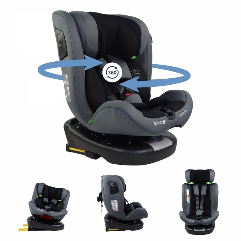 Siège auto enfant | Rotation à 360° | Inclinable | 40-150 cm | 0-12 ans | Isofix | Fixation supérieure | Pandafix | Mobiclinic