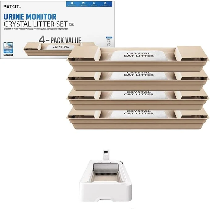 Pack de 4 recharges de litière pour Purobot Crystal Duo