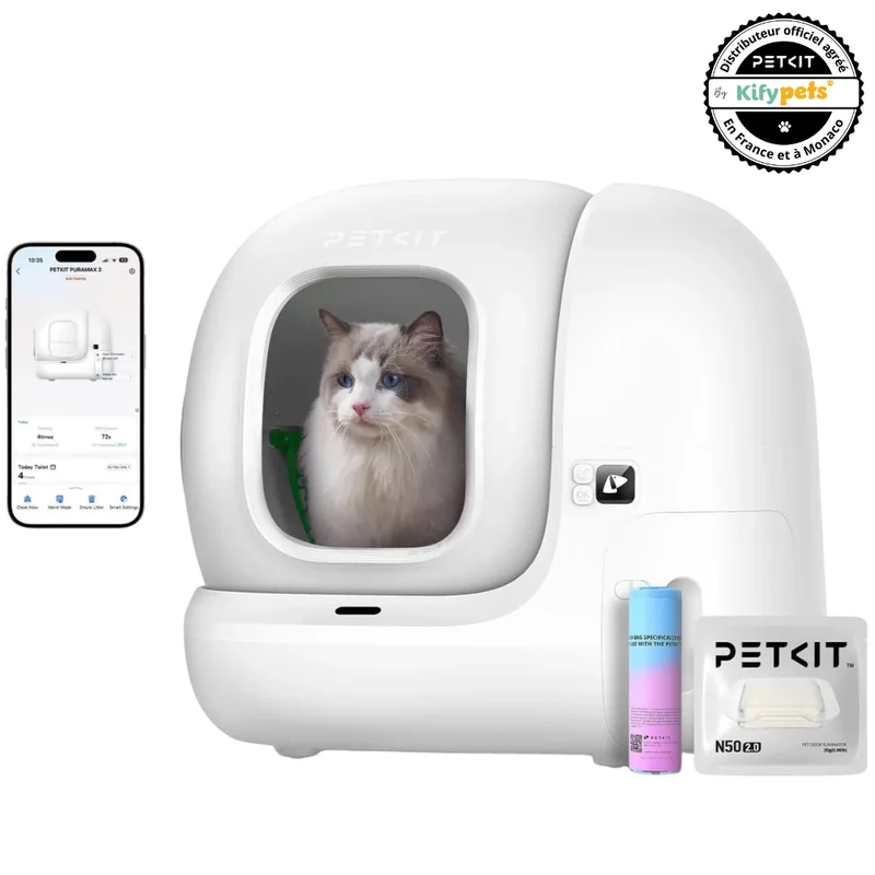 PETKIT Pura Max 2 – Litière automatique connectée pour chat – Pack Standard
