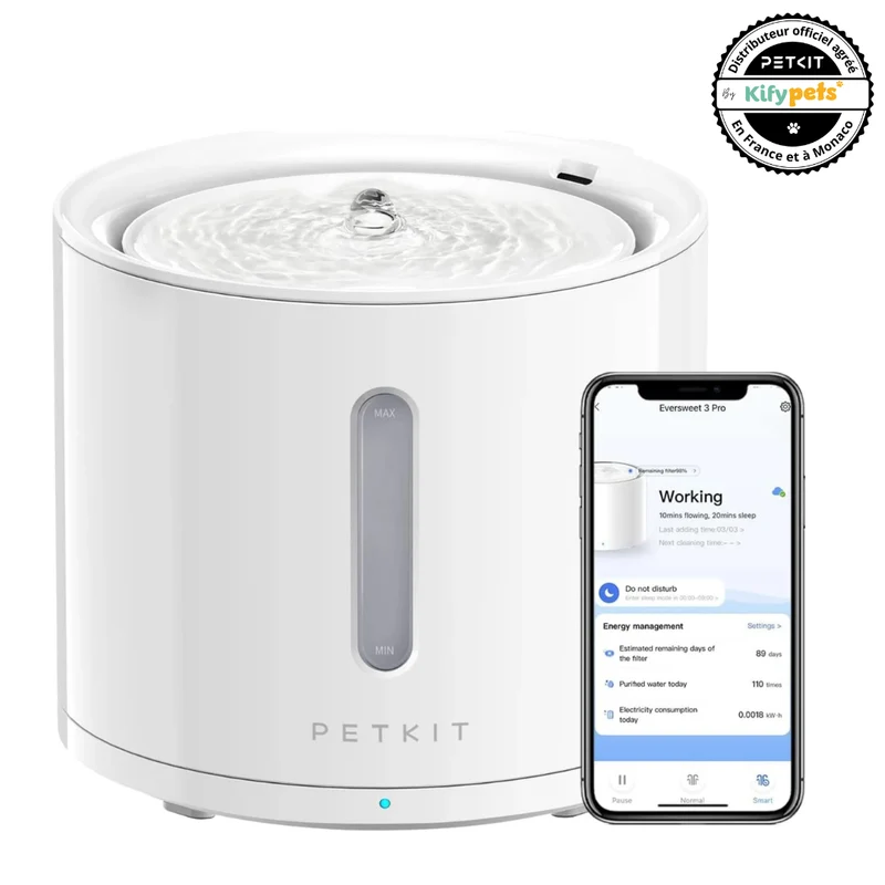 EVERSWEET Solo 2.0 fontaine a eau connectée pour animaux 2L