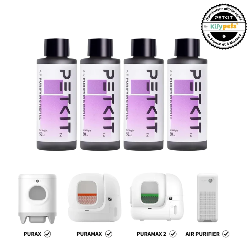 Recharges purifiantes & désodorisantes pour spray PuraMax & Pura X - Lot de 4