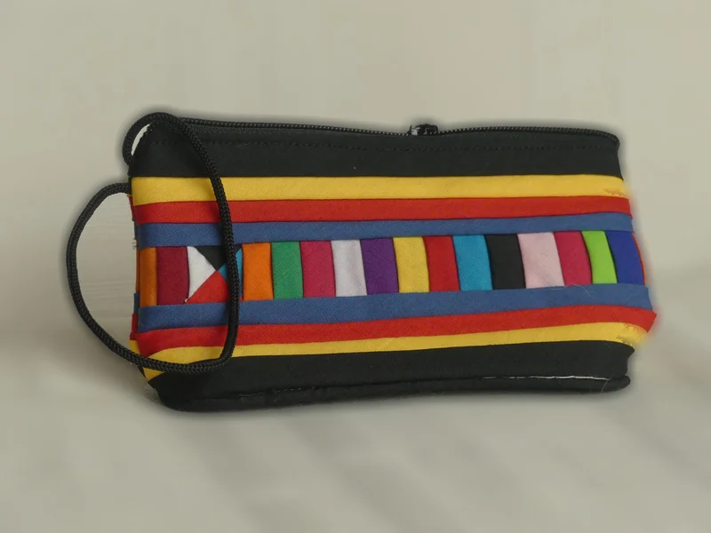 Pochette fait main - grand format | noire