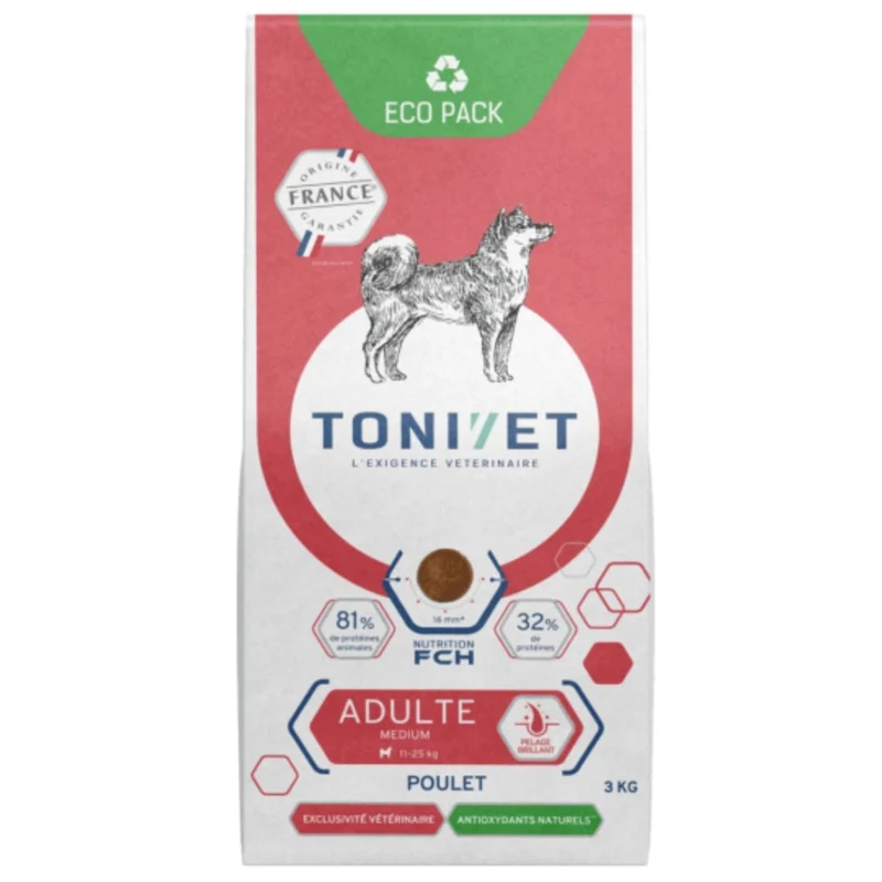 Croquettes Tonivet Chien Adulte Medium