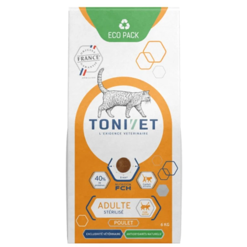 Anti-gaspi Croquettes Tonivet Chat Adulte Poulet