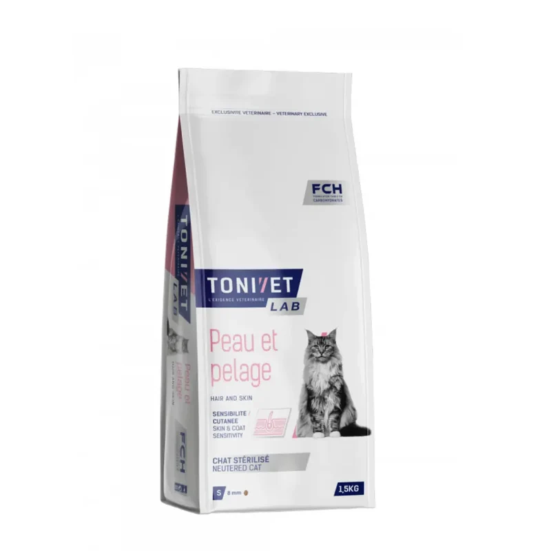Anti-gapi Croquettes Tonivet Chat Adulte Peau et Pelage