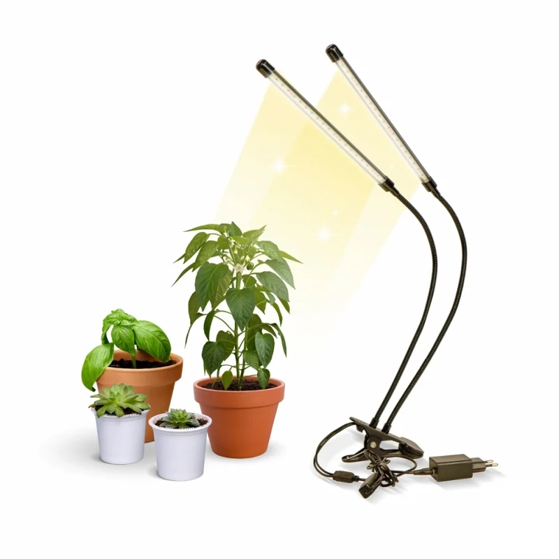 Lampe de croissance | LED | 3 modes | 6000K | Noir | Minuterie | 10 niveaux de luminosité | Rotation à 360° | Growflex | Mobiclinic
