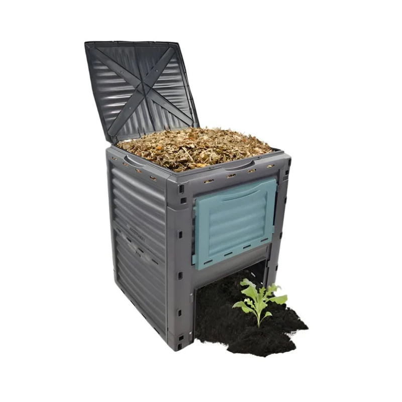 Composteur | Transformateur de déchets | Pour jardin | Sans outils | Écologique | 300 litres | BioBin | Mobiclinic