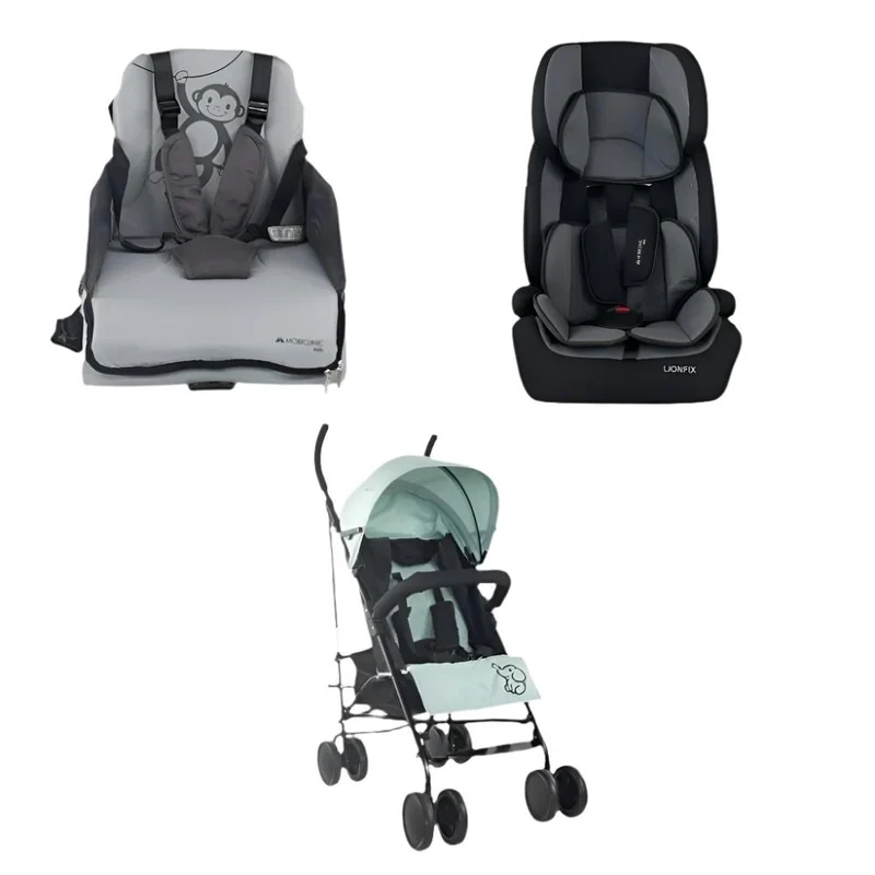 Pack Kids Special Travel Pack | Poussette | Chaise haute de voyage | Siège auto | Sécurité | Confort | Mobiclinic