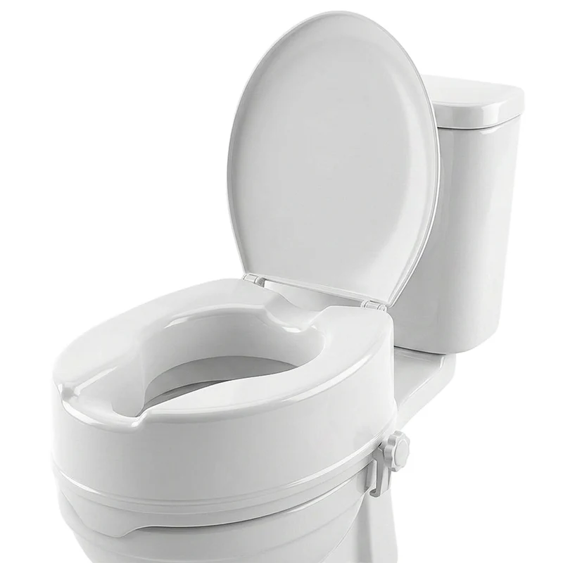 Rehausseur WC | Avec couvercle | Hauteur 14 cm | Blanc | Titan | Mobiclinic