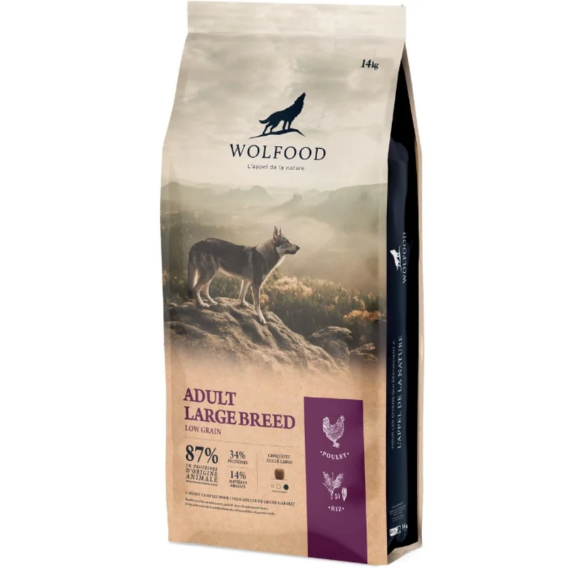 Anti-gaspi Croquettes Wolfood Adult Large Breed
