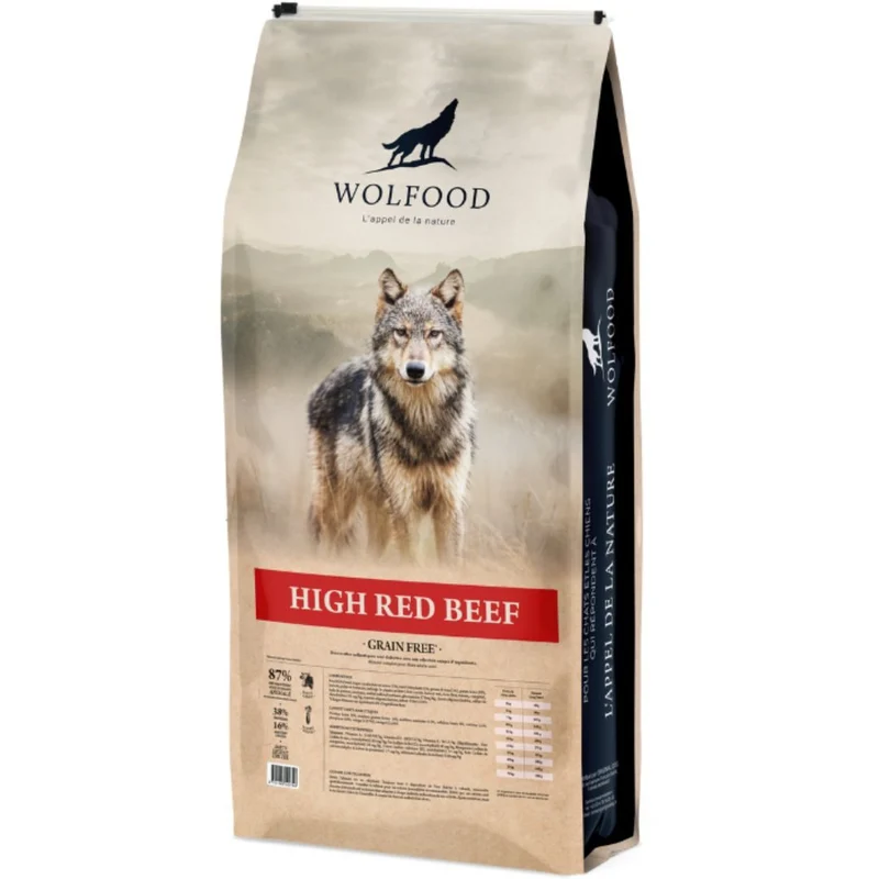 Anti-gaspi Croquettes Wolfood High Red Beef