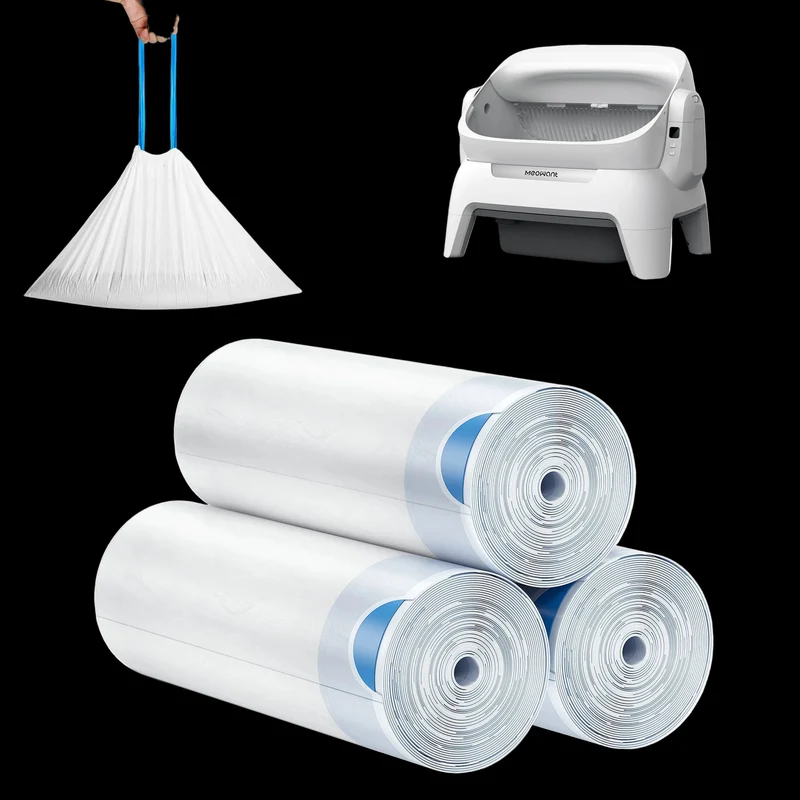 MeoWant SC10 Litter Box Liners – Roll Pack (20 Bags/Roll)