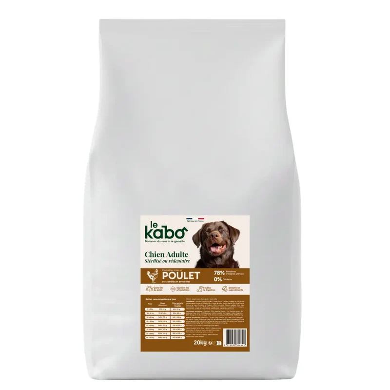 Croquettes Le Kabo Chien Adulte Stérilisé Poulet