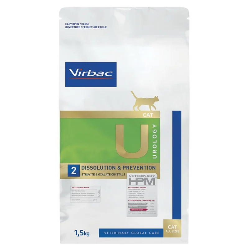 Virbac Veterinary HPM Urology Dissolution & Prévention Chat