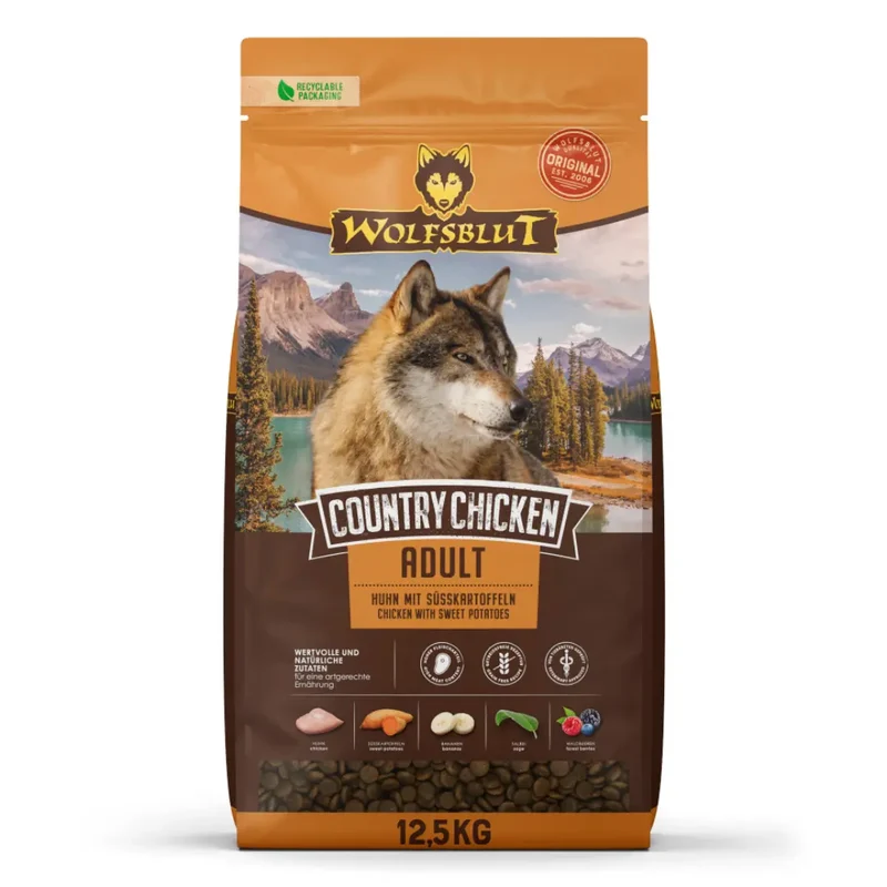 Croquettes chien Wolfsblut - Chicken Country Adulte