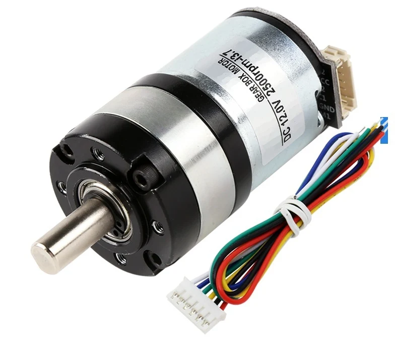 DC Planetary Geared Motor with encoder Diameter 36mm - 6V 1250RPM