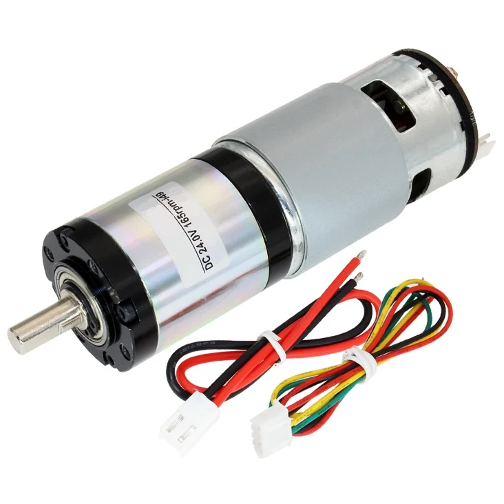 42mm High torque planetary gear motor with encoder - 24V 330RPM