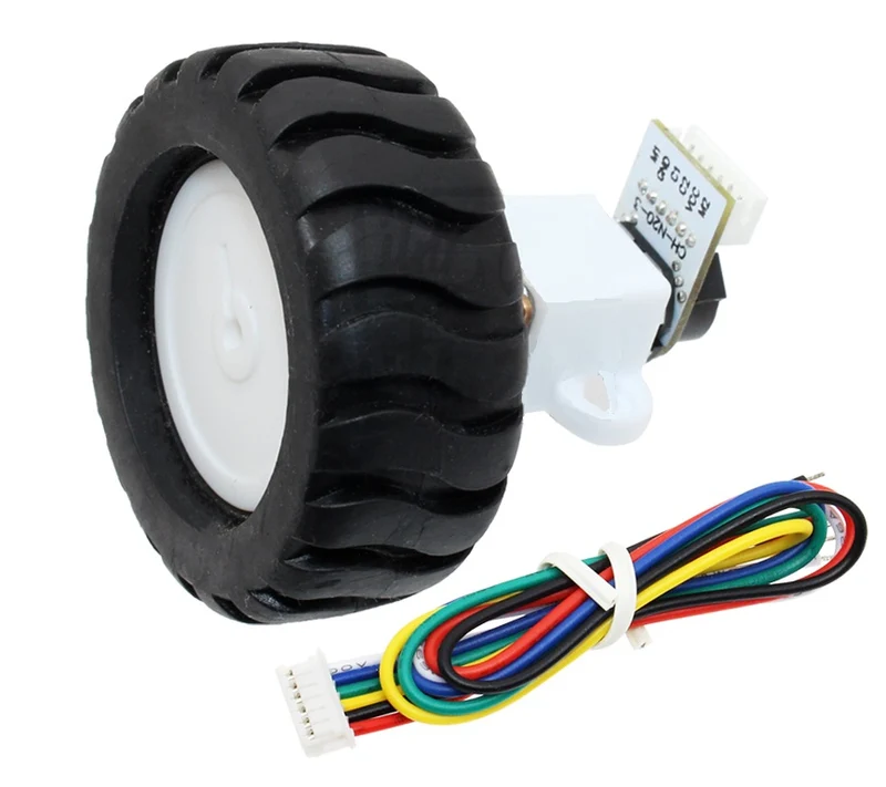 12mm 6V micro metal gearmotor with encoder & 43mm Wheel kits for Smart Robot DIY