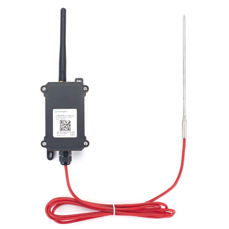 LTC2 Industrial LoRaWAN Temperature Transmitter w/ Food Safety Type Probe (US915)