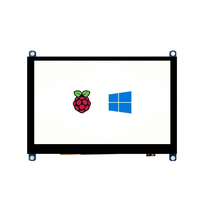 5-in 800x480 Capacitive Touch Screen LCD (H) Slimmed-down Version, HDMI for RPi