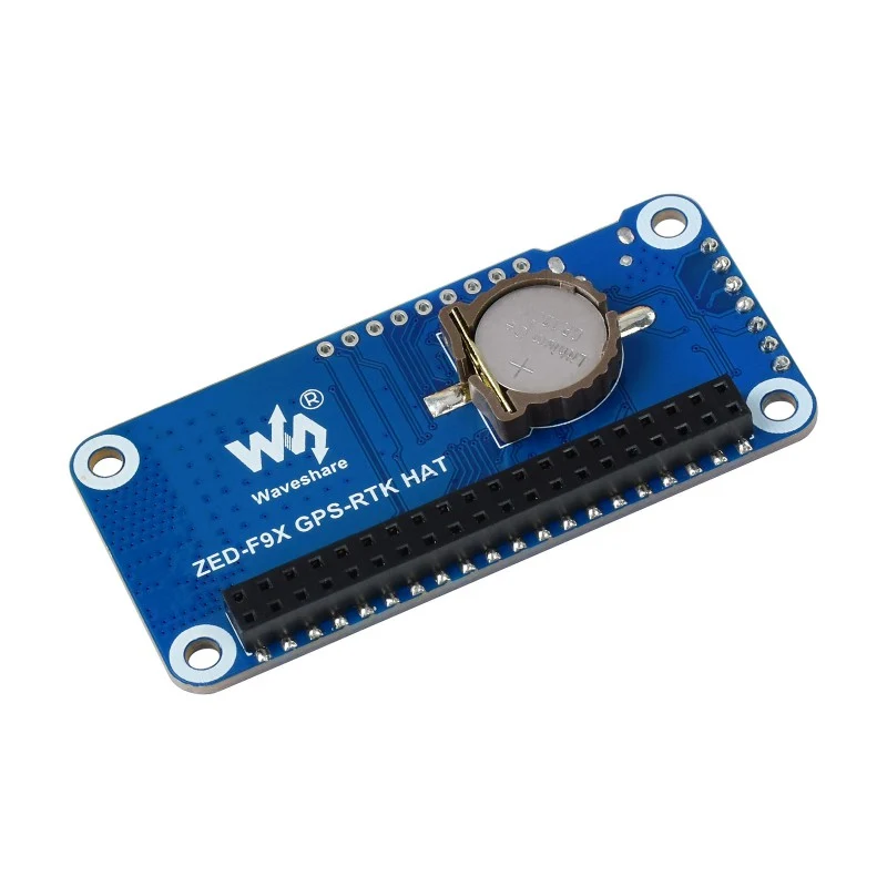 Waveshare ZED-F9P GPS-RTK HAT for Raspberry Pi, Multi-Band RTK Differential GPS Module