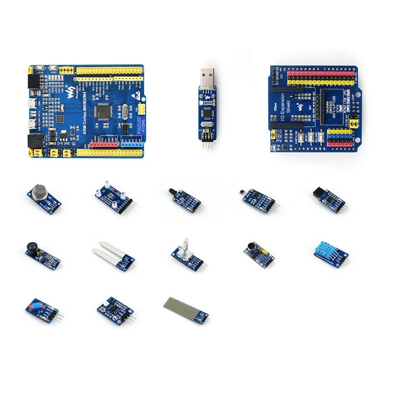 Waveshare XNUCLEO-F103RB Package A w/ IO Expansion Shield, Sensors & Cables