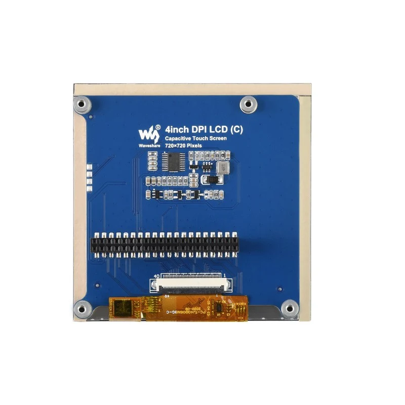 4in Square Capacitive Touch Screen LCD (C) for Raspberry Pi, 720x720, DPI, IPS