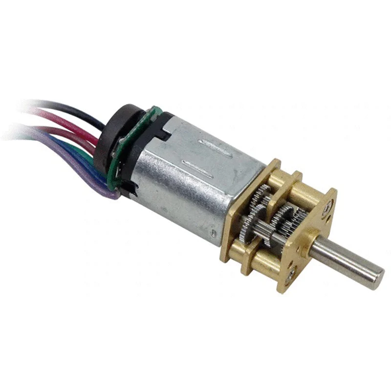 Premium N20 Gear Motor 250:1 Ratio, 110 RPM, w/ Encoder