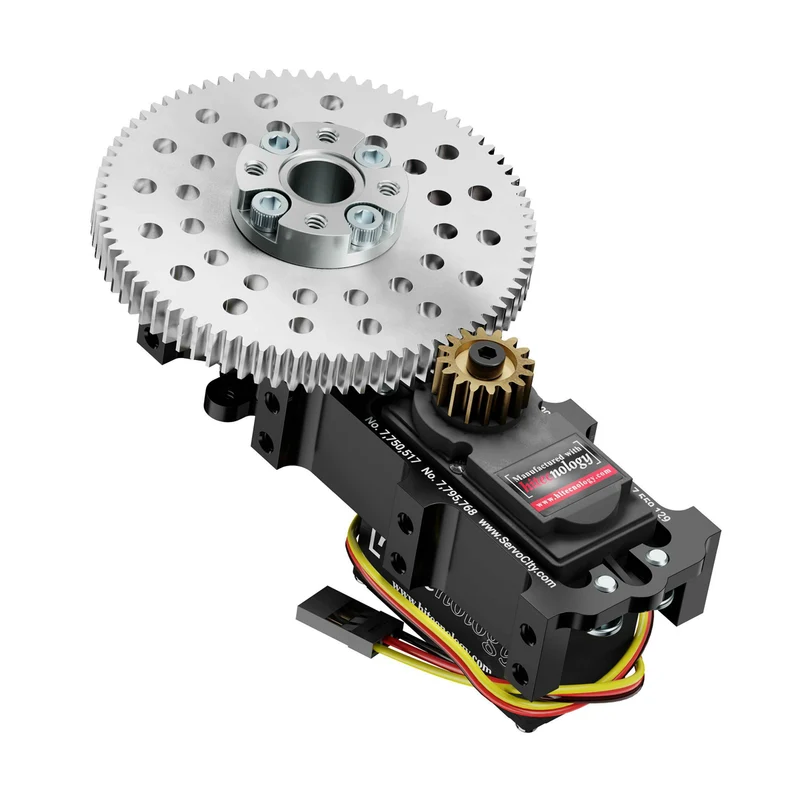 SG20 Series Servo Gearbox (5:1 Ratio, 504° Rotation, 2360 oz-in, 0.70 sec/60°)