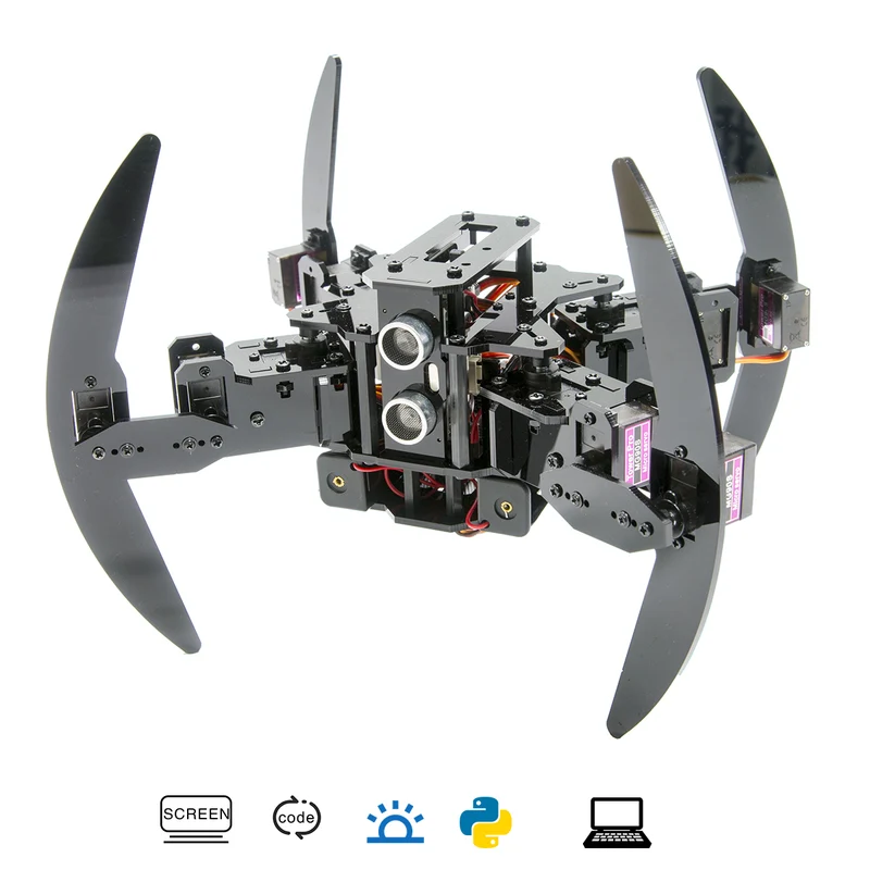 Adeept Quadruped Spider Robot Kit with Pixie X1 Microcontroller